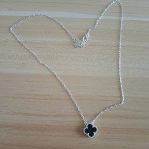 A four-leaf clover necklace